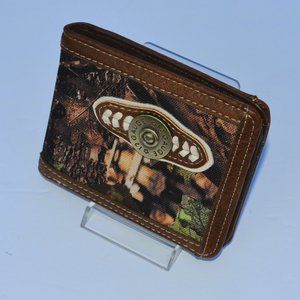 Western Leather Cowboy Concho Rodeo Wallet Genuine Leather Bi-fold wallet